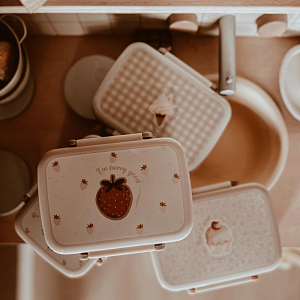 Ланч-бокс с разделителем Mrs. Ertha "Bouquet Silhouette", цветочный эскиз